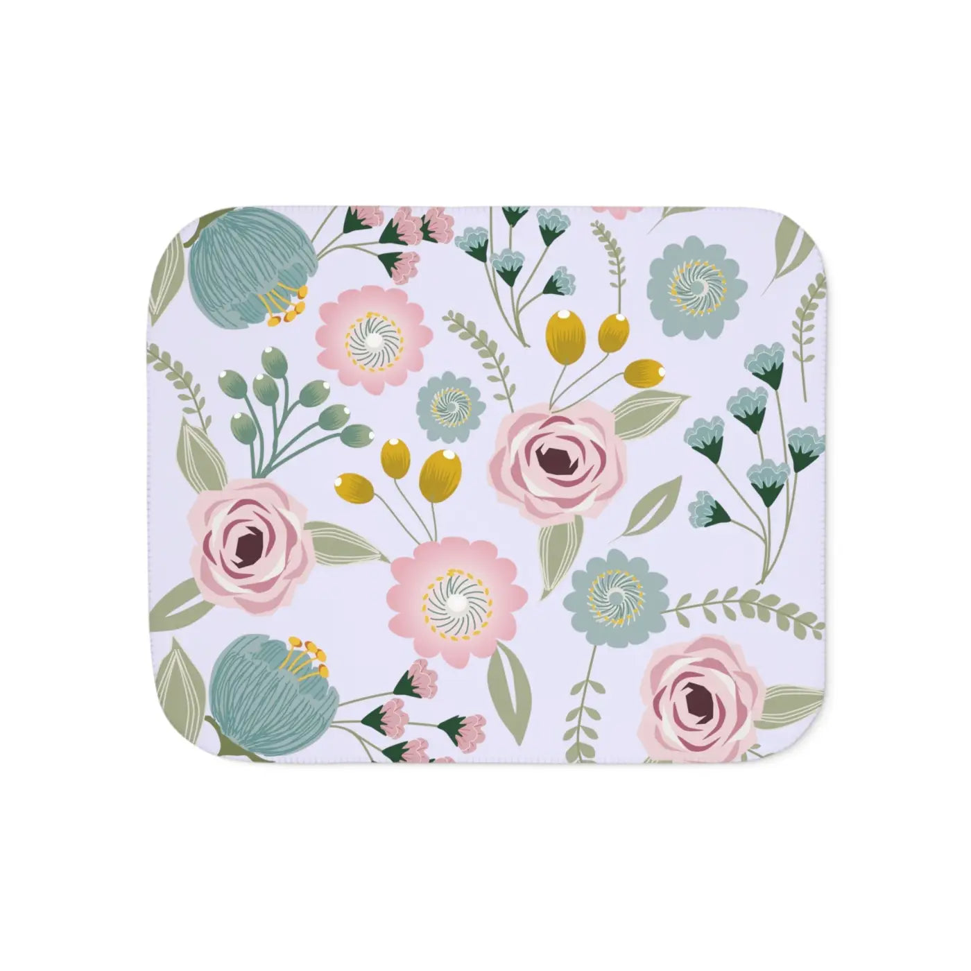 Sherpa Blanket - Spring Florals in Two Colors - DipaliZ