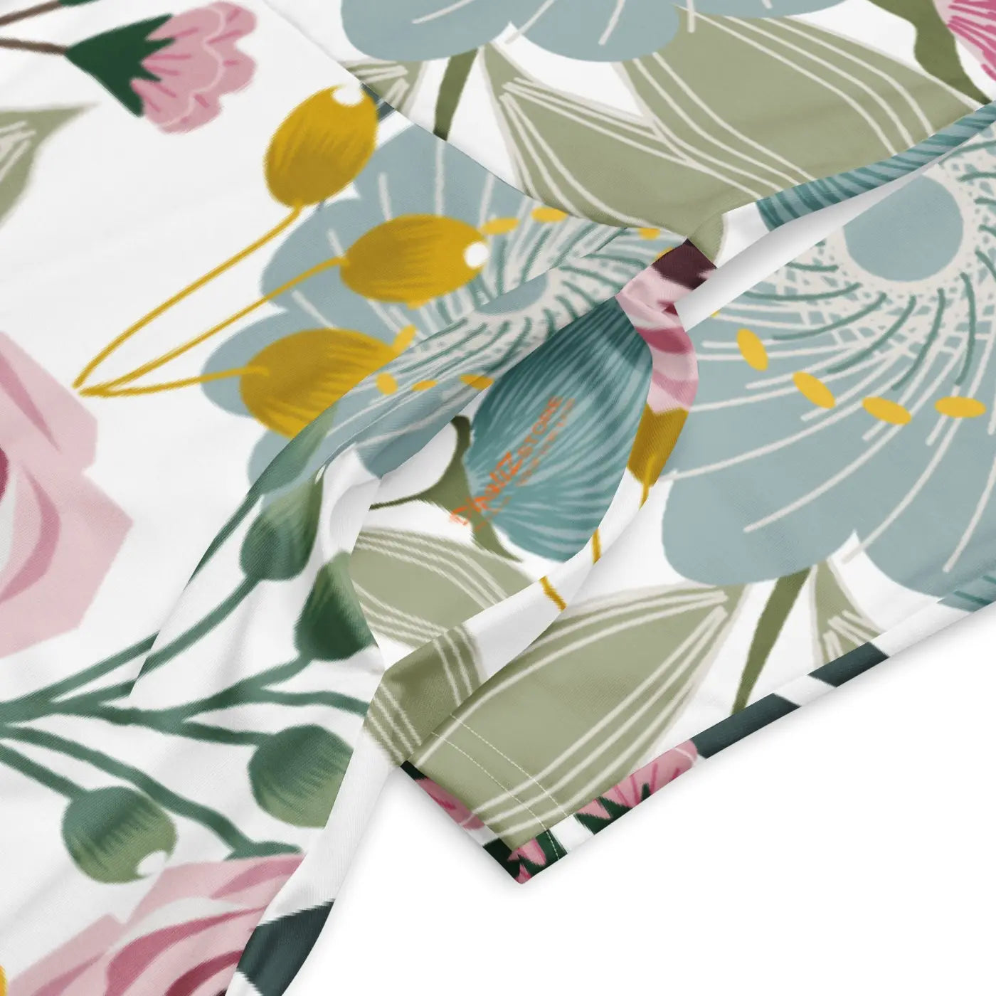 Floral Midi Dress - Long Sleeve Spring Flowers - DipaliZ
