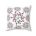 Polyester Square Pillow - Spring Flowers Design - DipaliZ