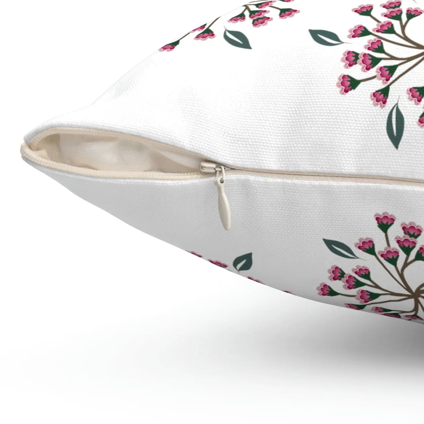Polyester Square Pillow - Spring Flowers Design - DipaliZ