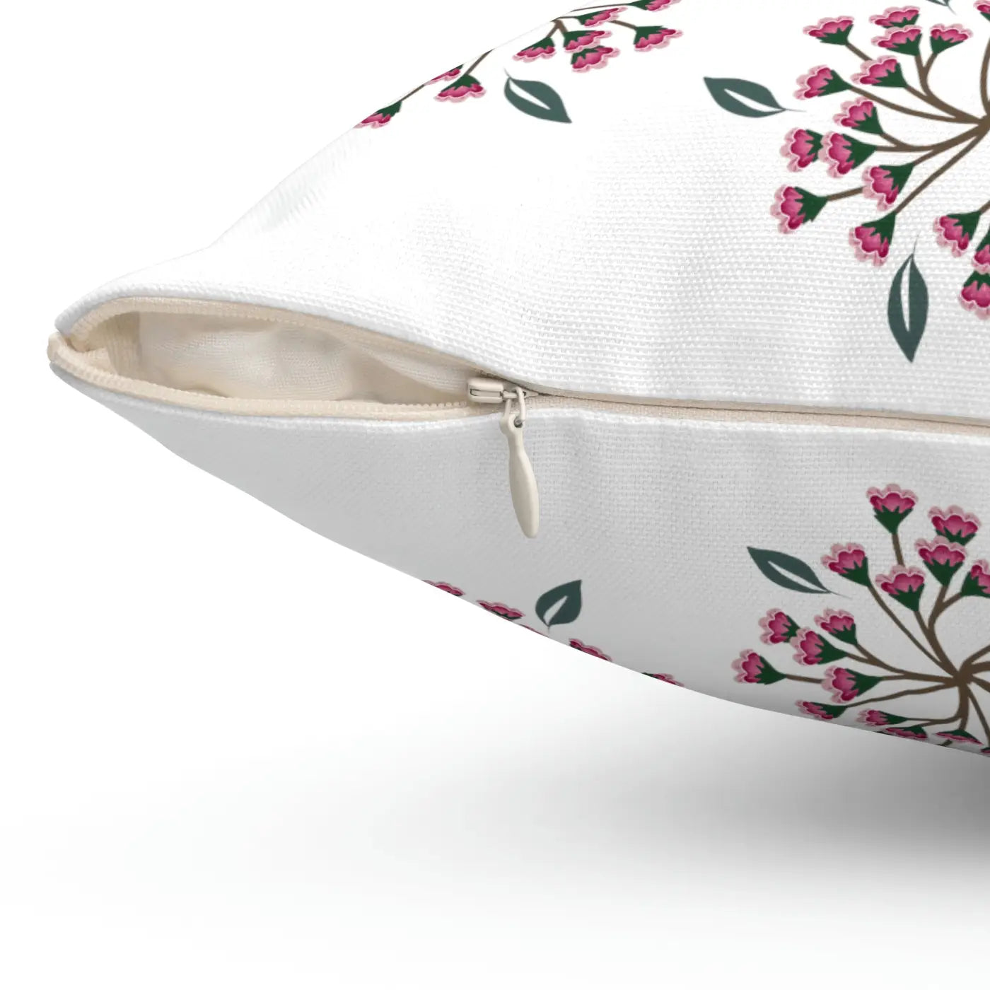 Polyester Square Pillow - Spring Flowers Design - DipaliZ