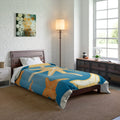 Ocean Starfish Quilt - Soft Coastal Fishes Bedding - DipaliZ