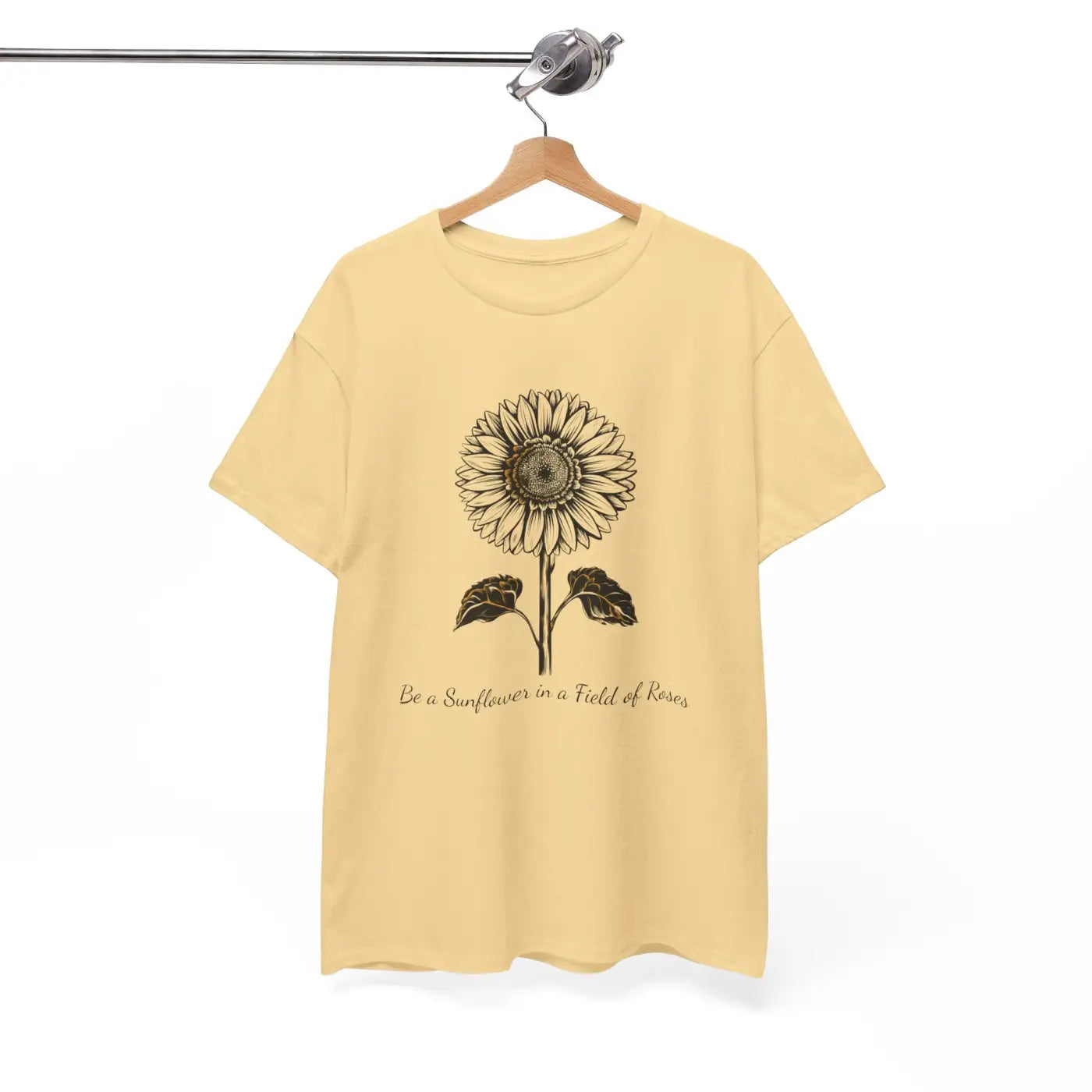 Unisex Deluxe T Shirt - Sunflower Motivational Design - DipaliZ