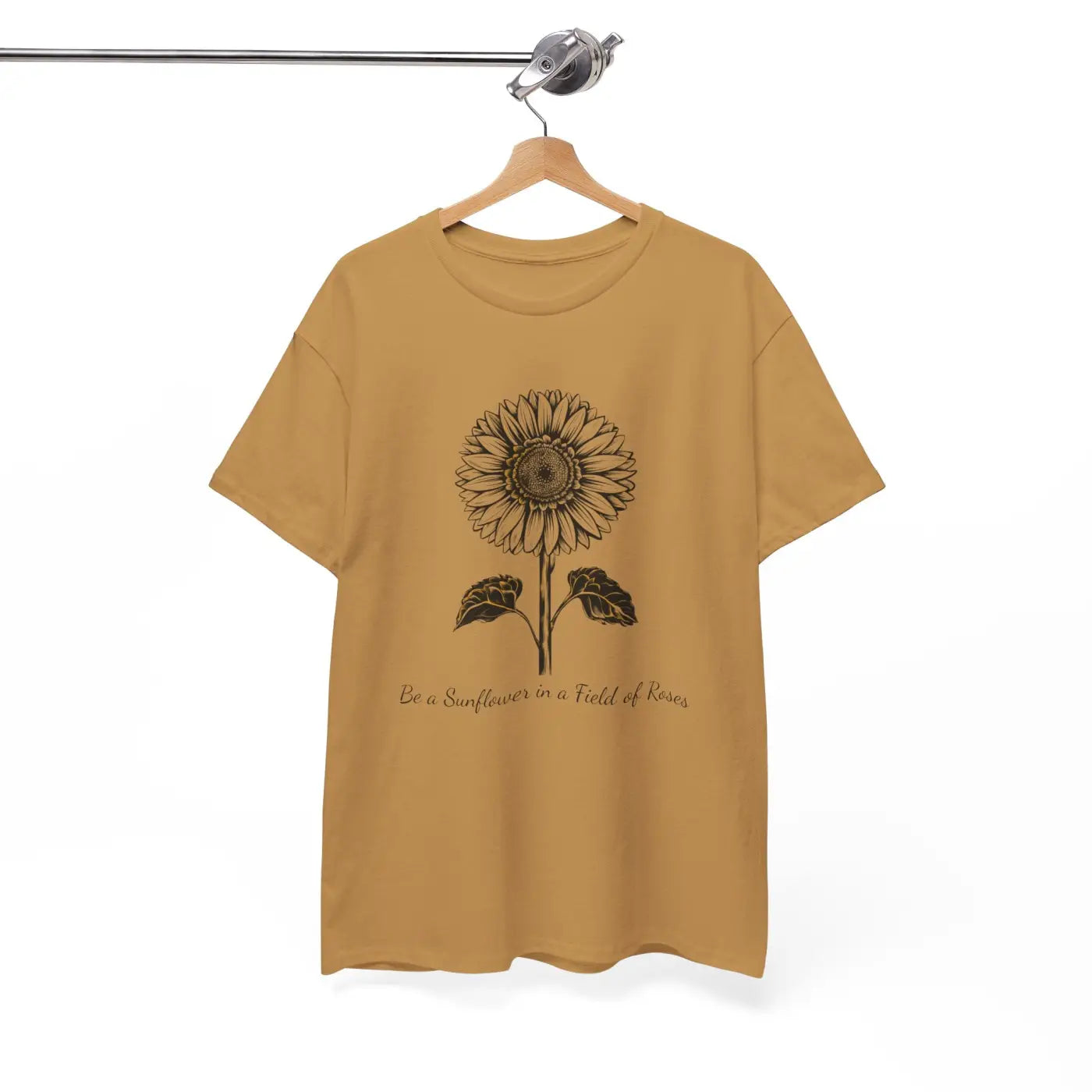 Unisex Deluxe T Shirt - Sunflower Motivational Design - DipaliZ