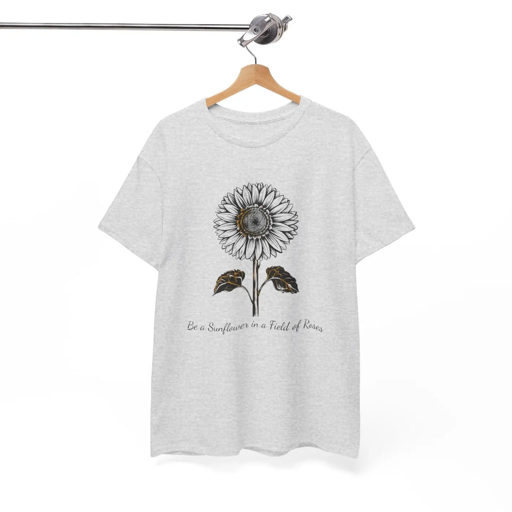 Unisex Deluxe T Shirt - Sunflower Motivational Design - DipaliZ