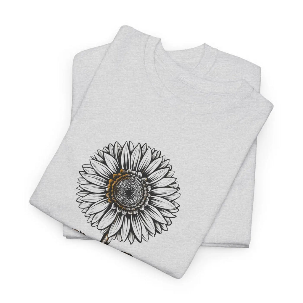 Unisex Deluxe T Shirt - Sunflower Motivational Design - DipaliZ