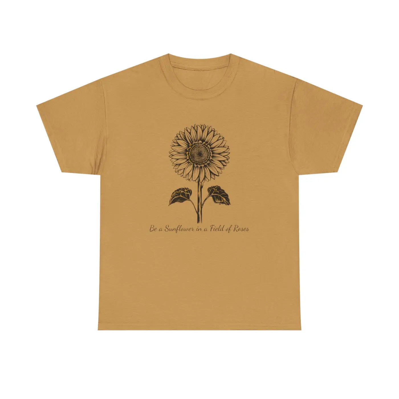 Unisex Deluxe T Shirt - Sunflower Motivational Design - DipaliZ
