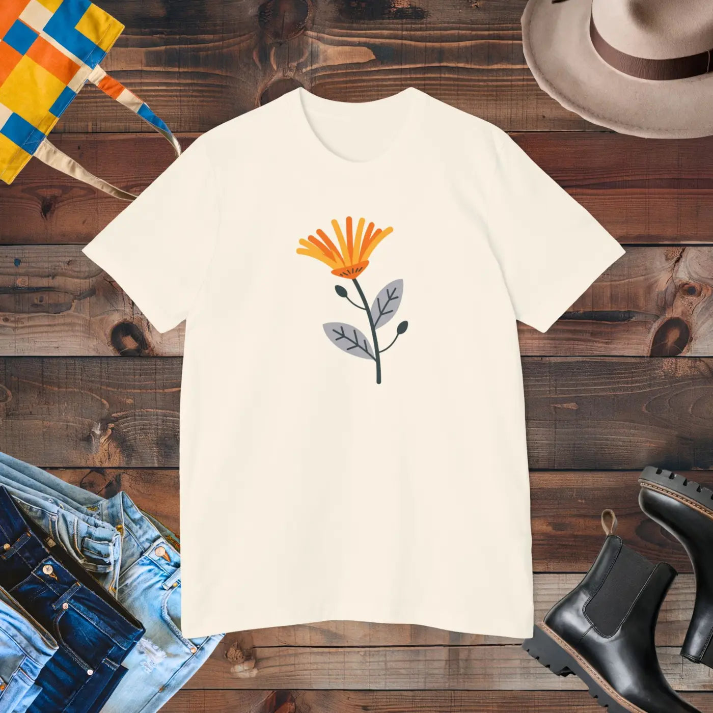 Sunflower Tee - Soft Cotton Unisex Jersey - DipaliZ