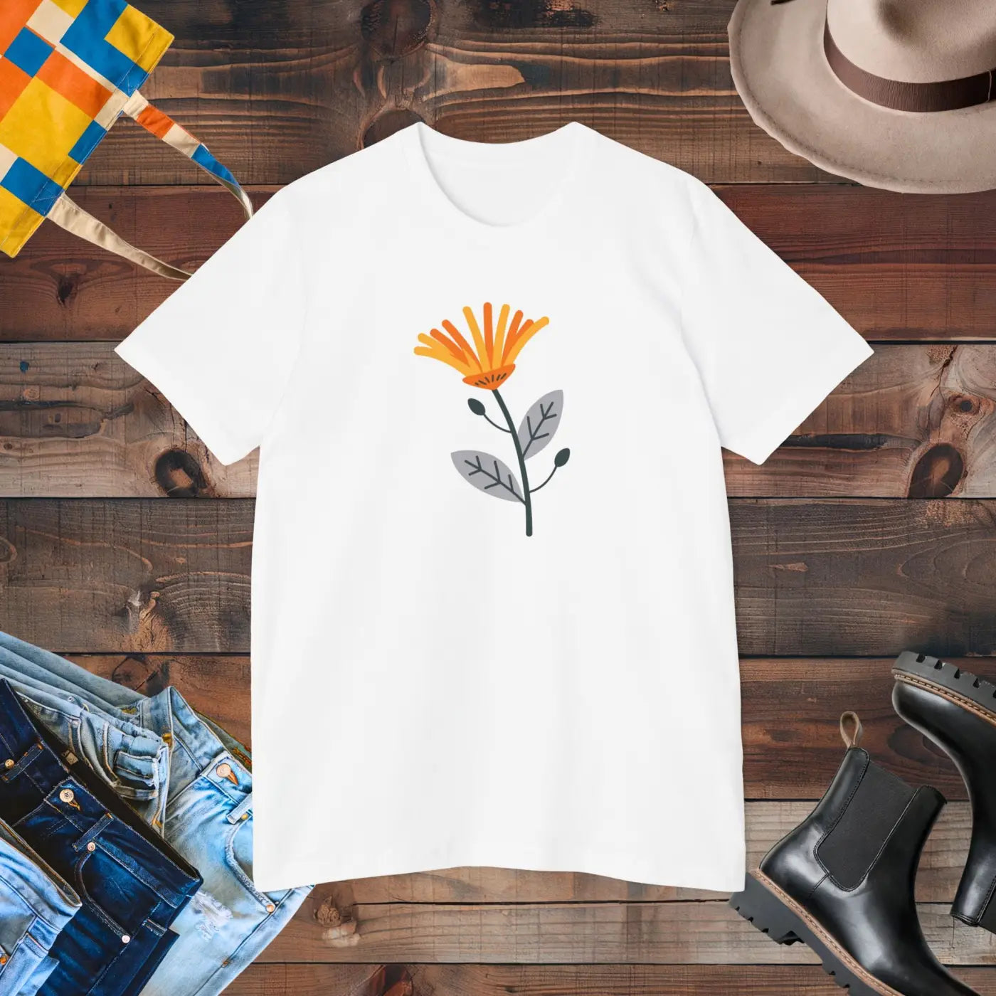 Sunflower Tee - Soft Cotton Unisex Jersey - DipaliZ
