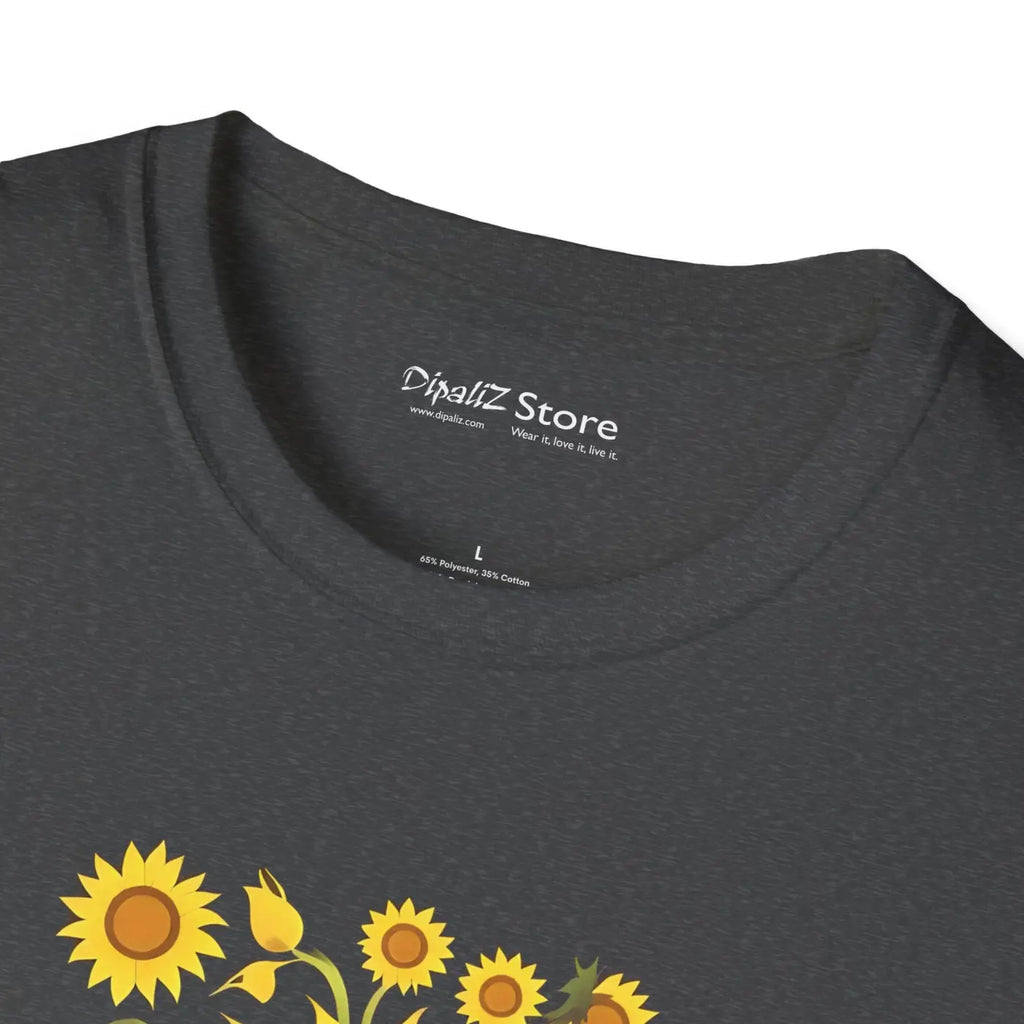 Unisex Softstyle Sunflower T-Shirt - Eco-Friendly Gifts - DipaliZ