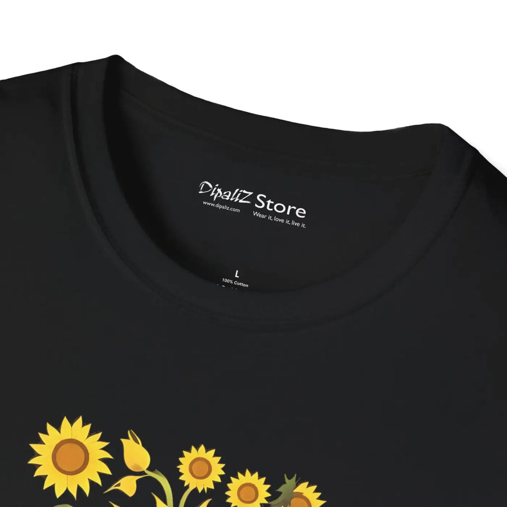 Unisex Softstyle Sunflower T-Shirt - Eco-Friendly Gifts - DipaliZ