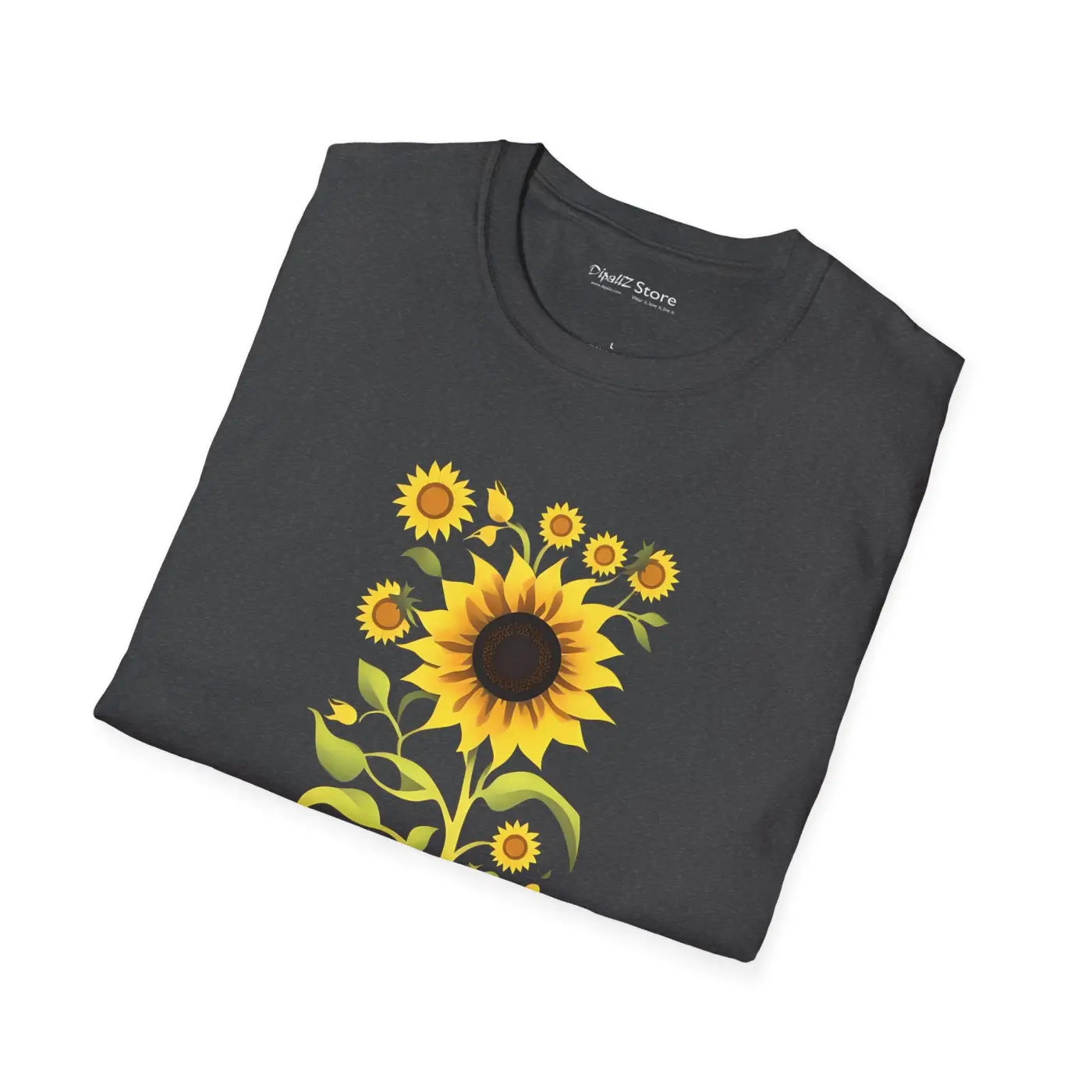 Unisex Softstyle Sunflower T-Shirt - Eco-Friendly Gifts - DipaliZ