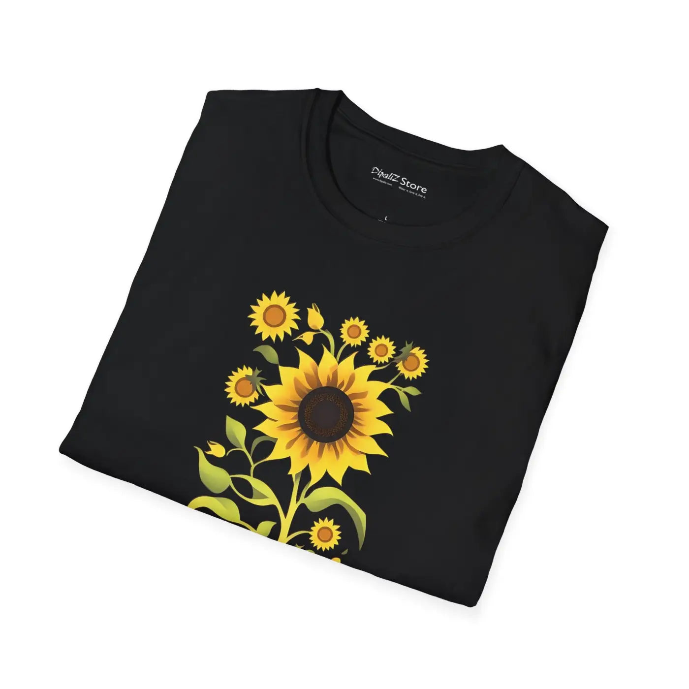 Unisex Softstyle Sunflower T-Shirt - Eco-Friendly Gifts - DipaliZ