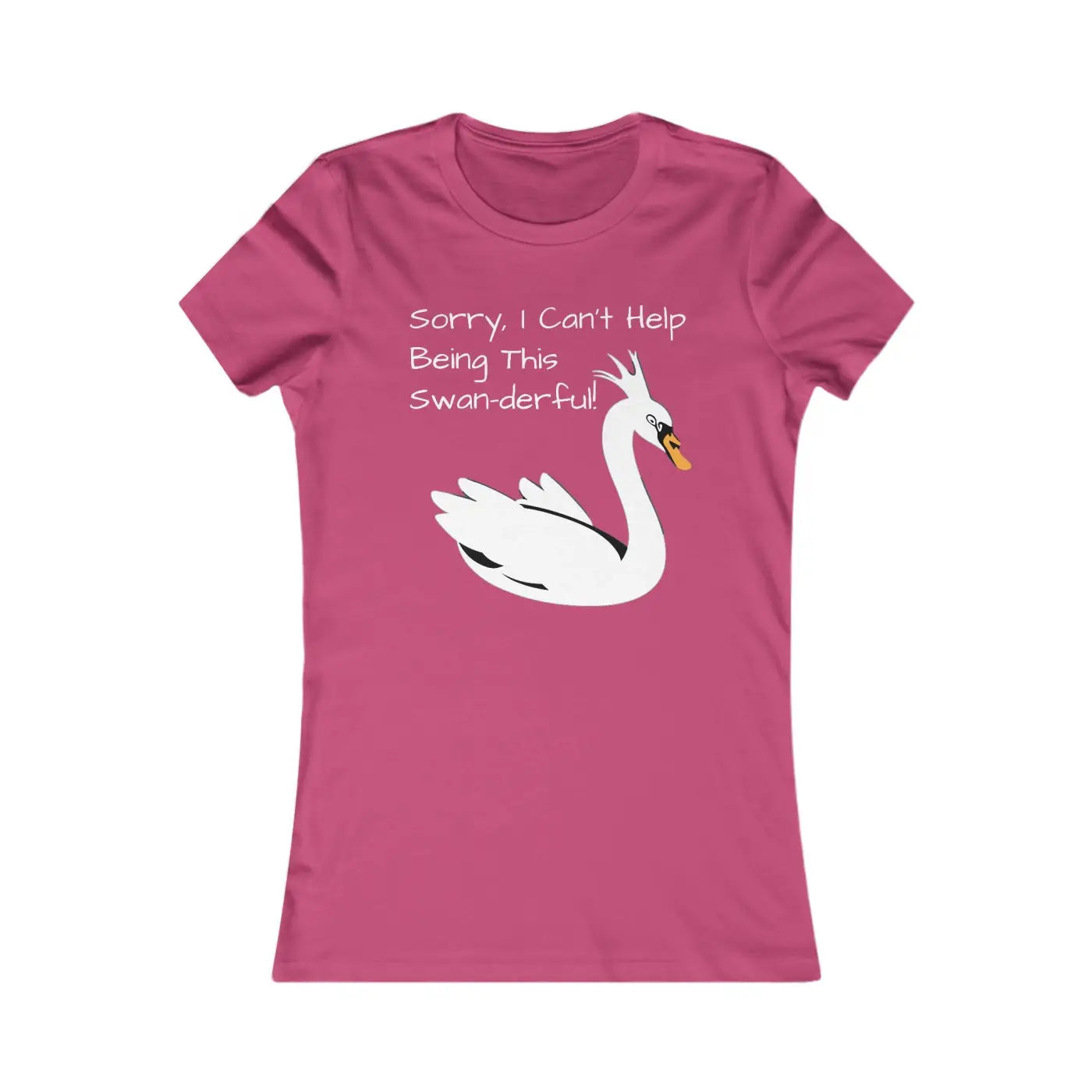 Swan Derful Swan Tee - Bold Comfort for Women - DipaliZ