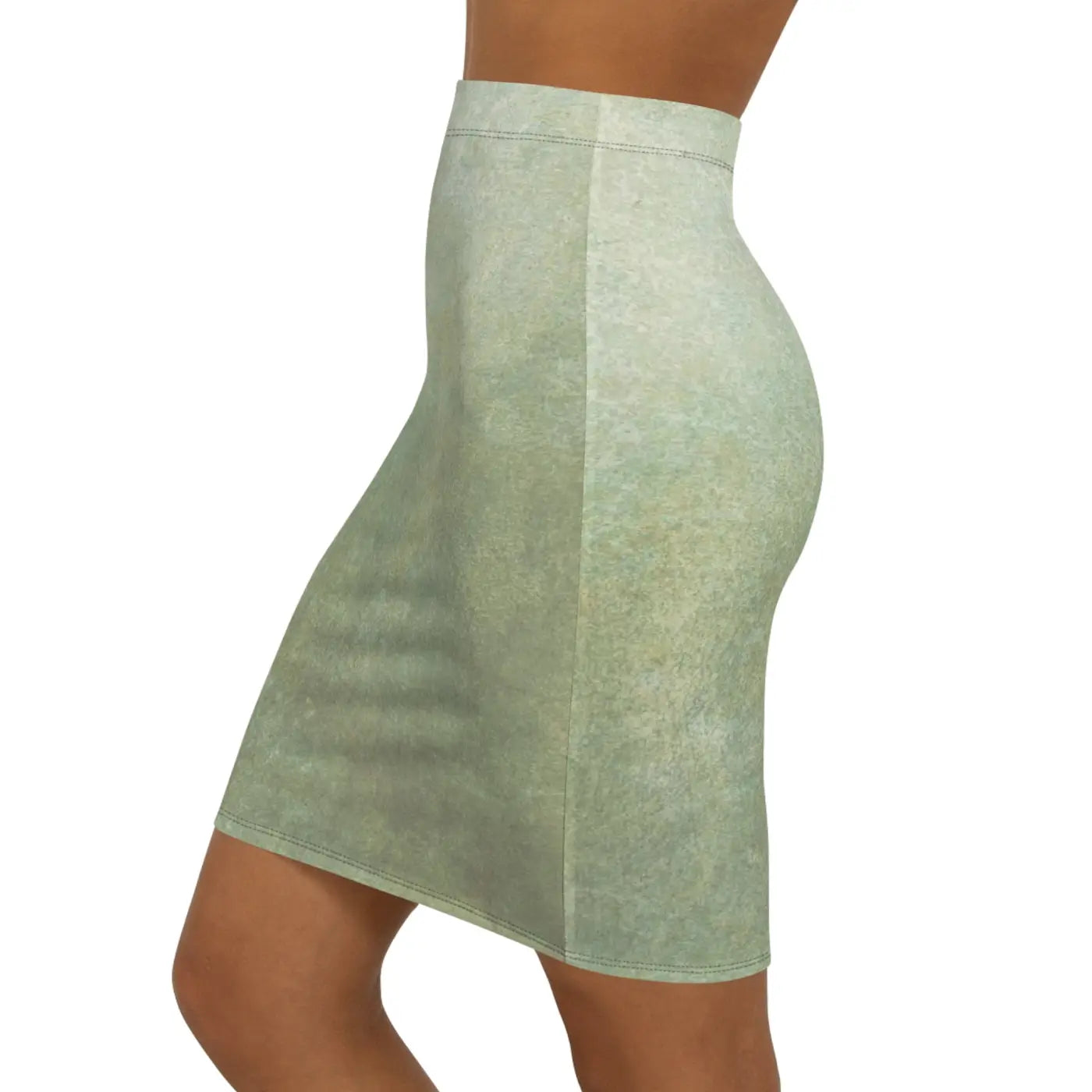 Textured Green Mini Skirt - Fashion Forward Style - DipaliZ