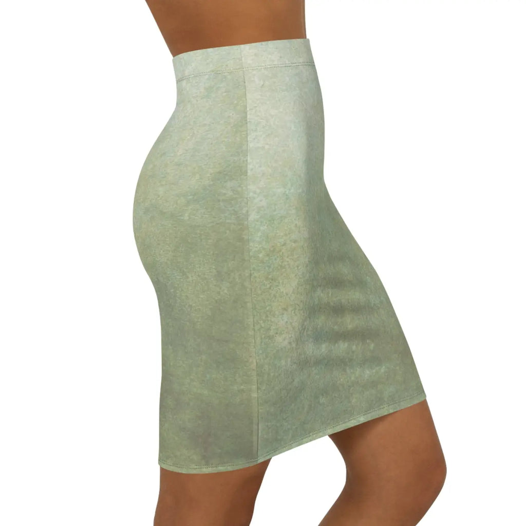 Textured Green Mini Skirt - Fashion Forward Style - DipaliZ