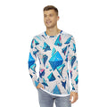 Long Sleeve Triangle Geometric Pattern Tee - Men's - DipaliZ