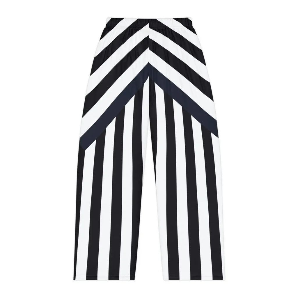 Pajama Pants - Unique Black Stripes Pattern - DipaliZ