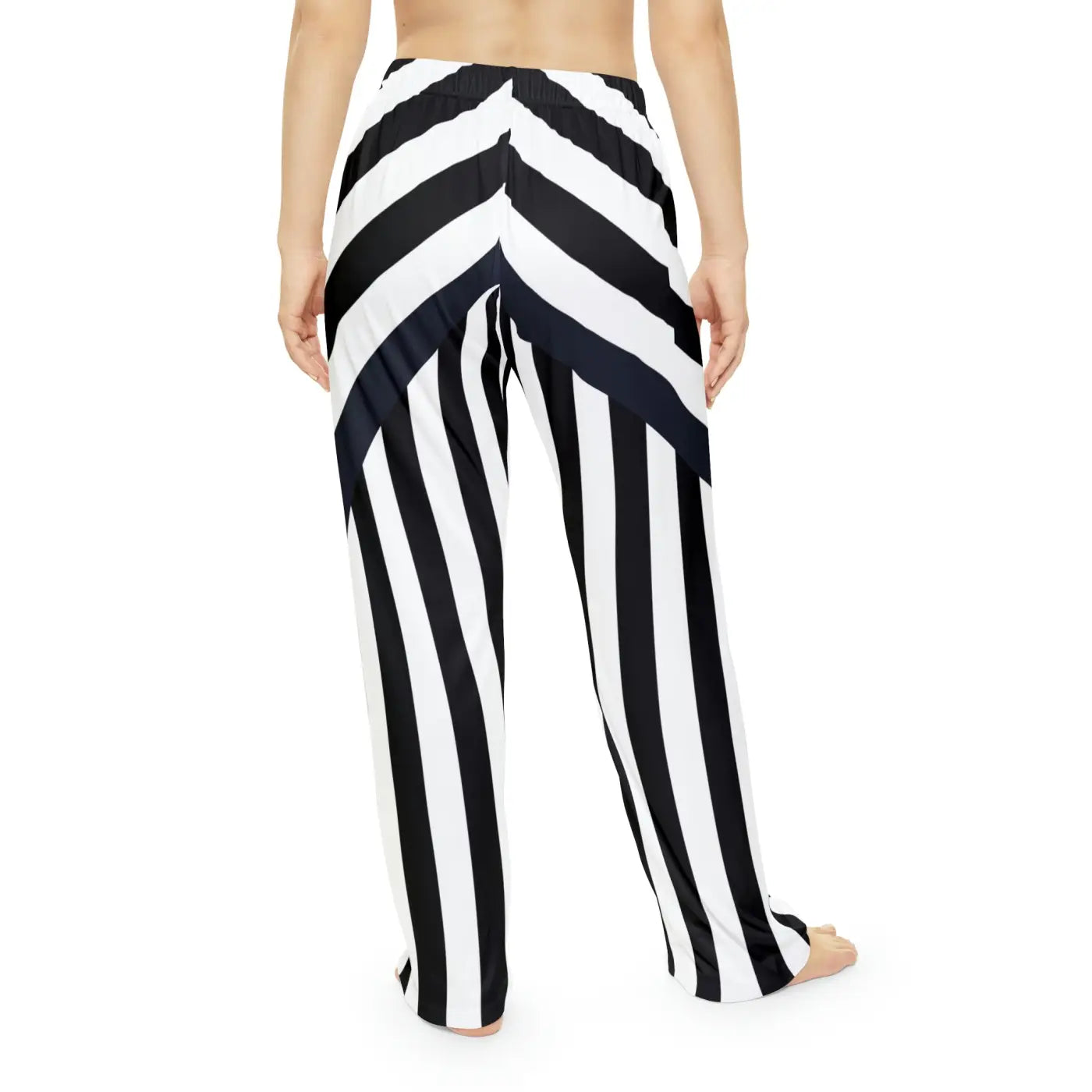 Pajama Pants - Unique Black Stripes Pattern - DipaliZ