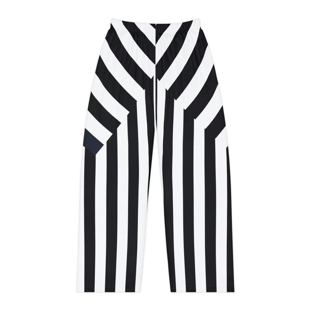 Pajama Pants - Unique Black Stripes Pattern - DipaliZ