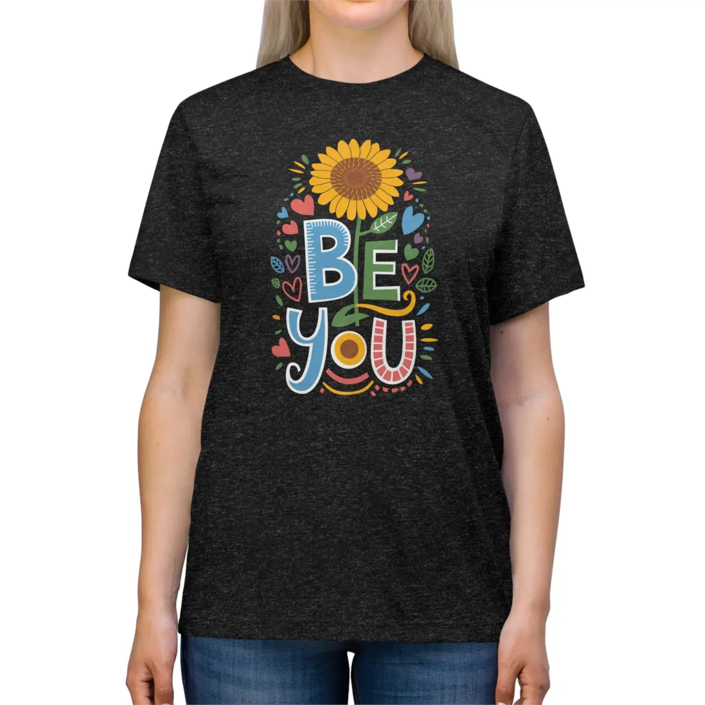 Unisex Triblend Tee - Be You Cotton Polyester Blend - DipaliZ