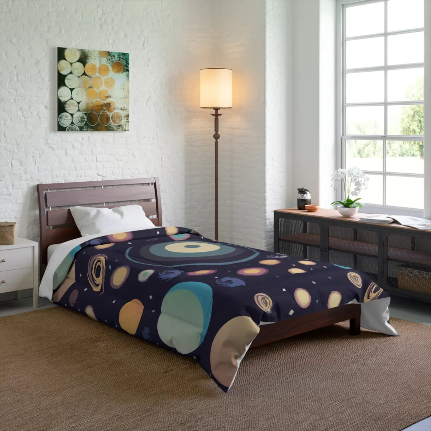 Starry Universe Quilt - Cosmic Bedding for Women - DipaliZ