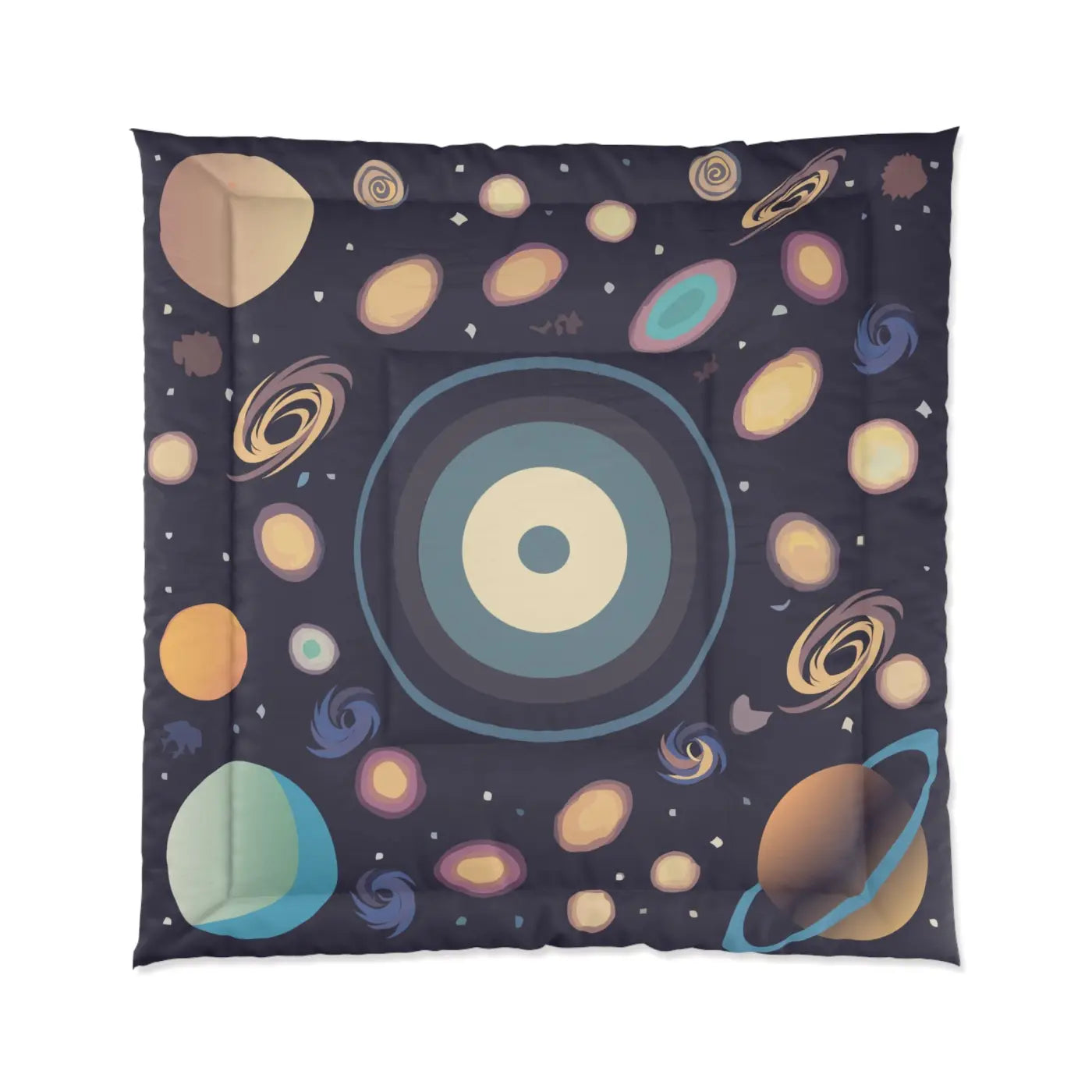 Starry Universe Quilt - Cosmic Bedding for Women - DipaliZ