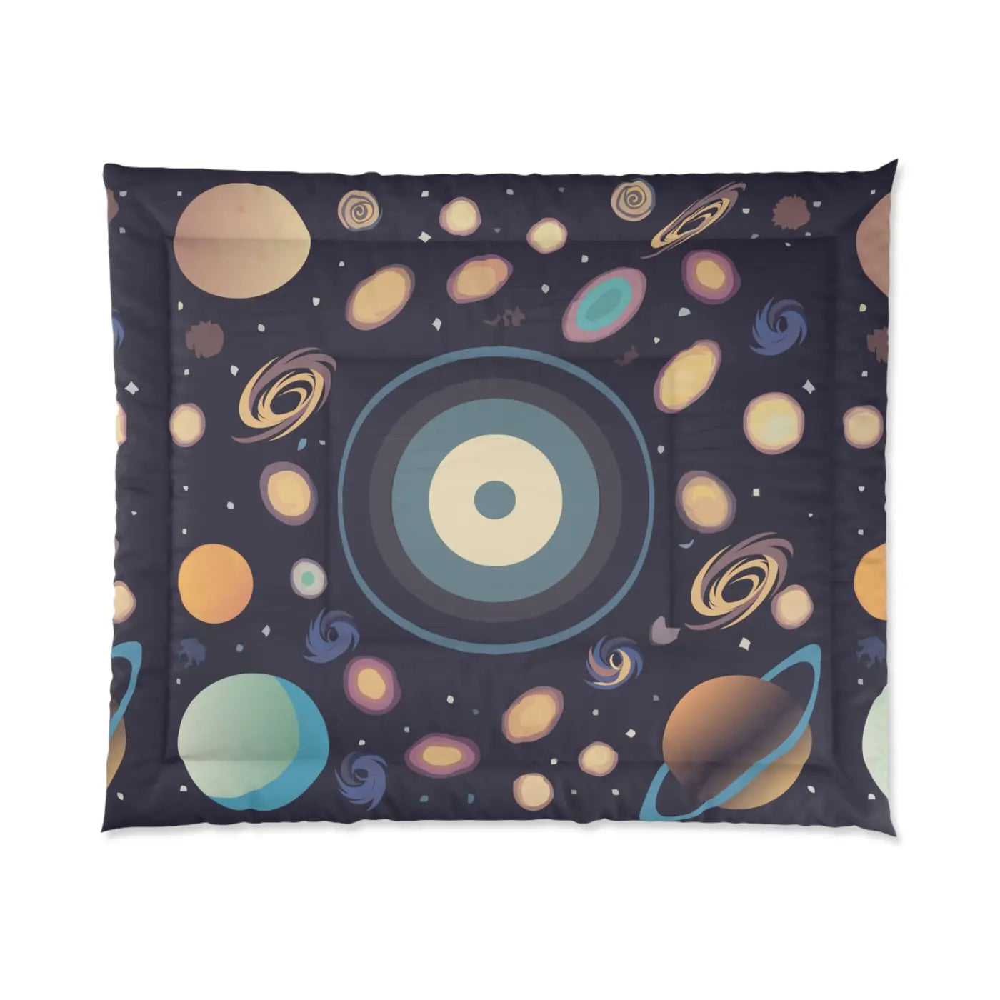 Starry Universe Quilt - Cosmic Bedding for Women - DipaliZ
