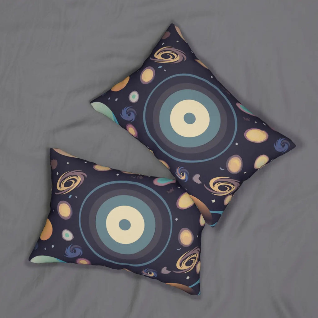 Space Lumbar Pillow - Spun Polyester Cosmic Design - DipaliZ
