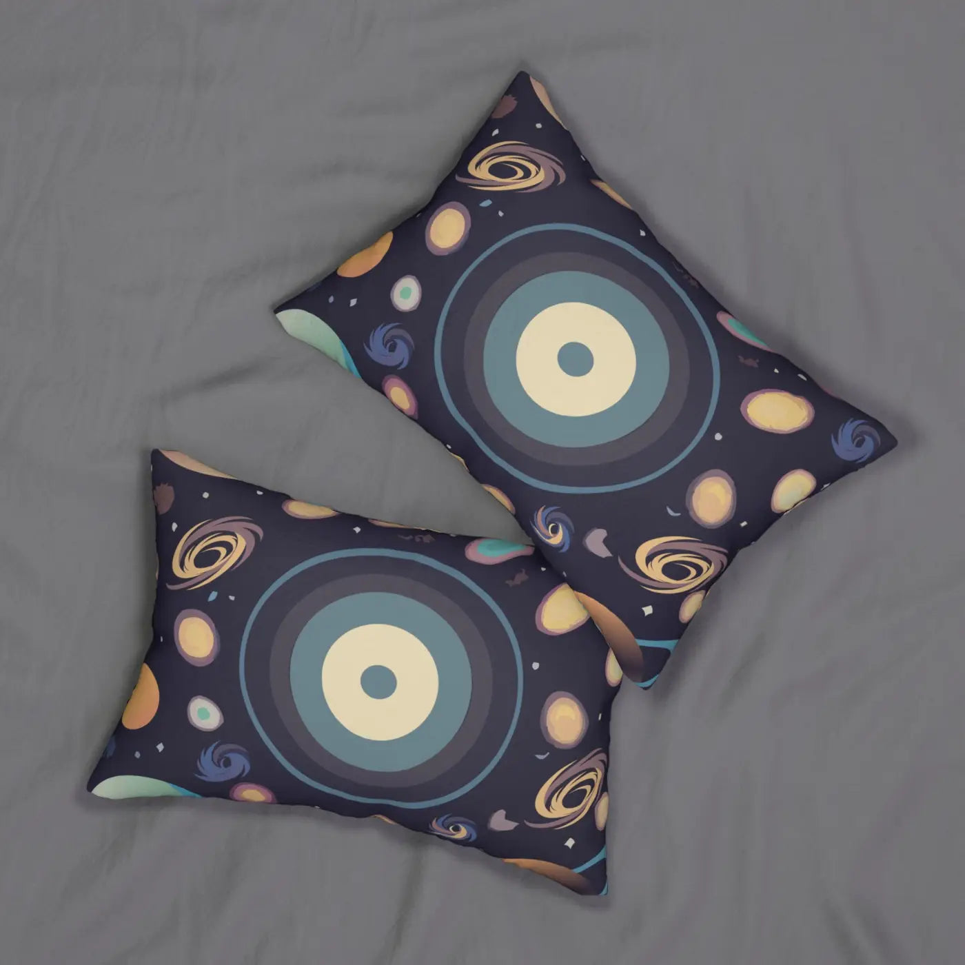 Space Lumbar Pillow - Spun Polyester Cosmic Design - DipaliZ