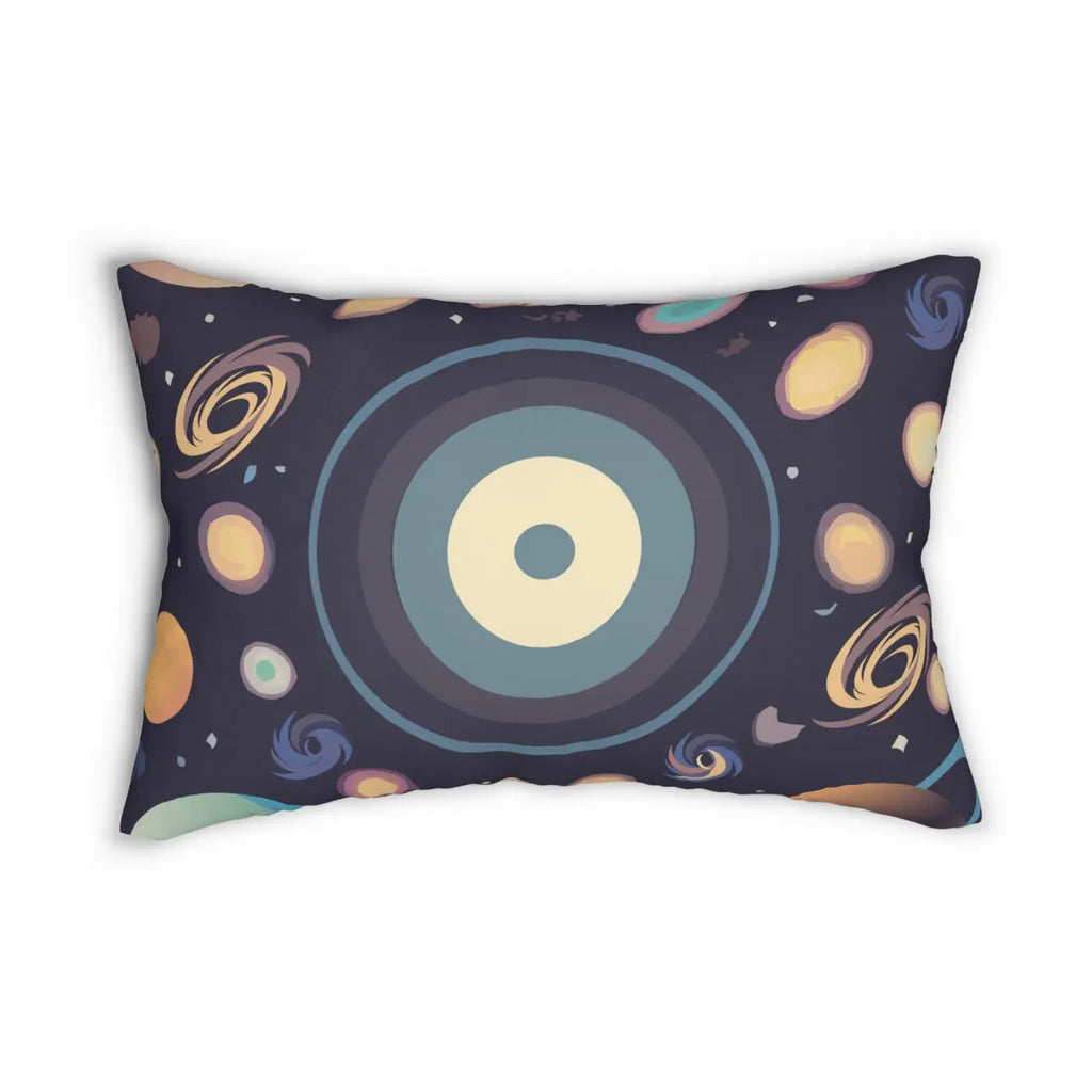 Space Lumbar Pillow - Spun Polyester Cosmic Design - DipaliZ