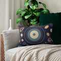 Space Lumbar Pillow - Spun Polyester Cosmic Design - DipaliZ