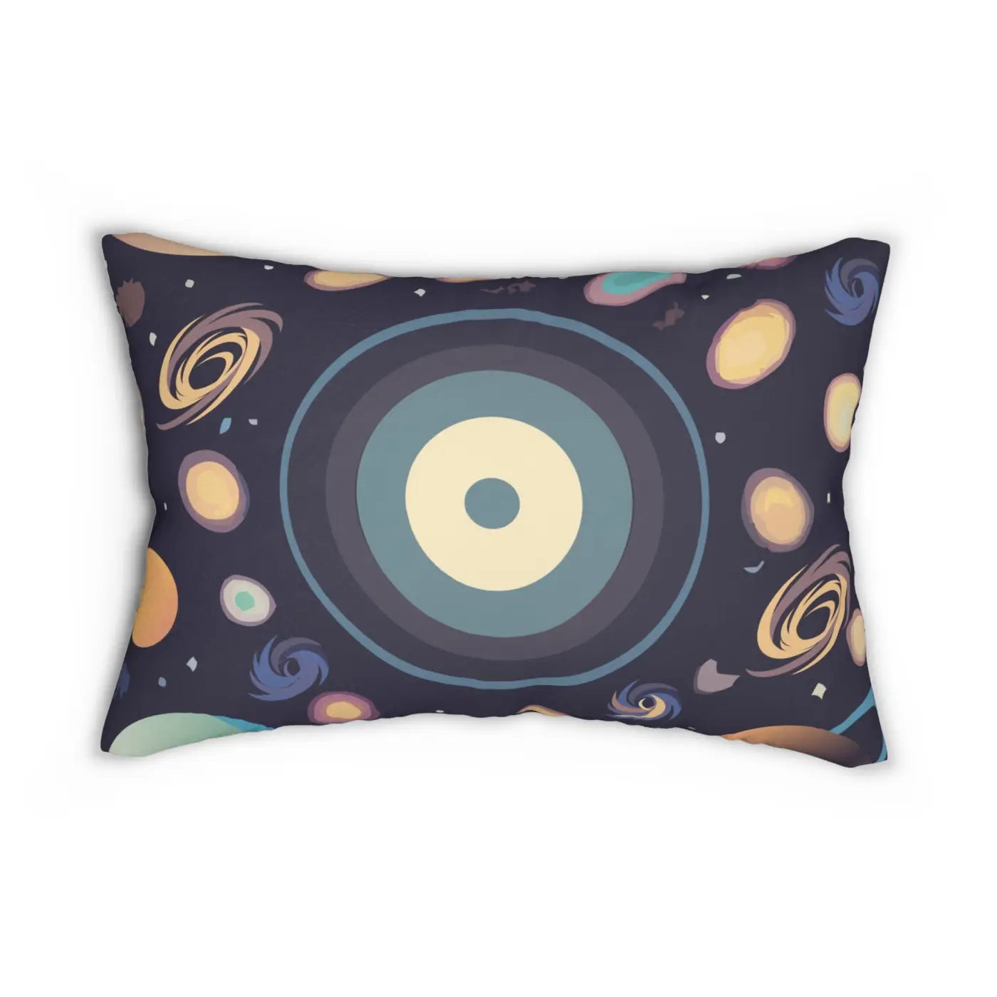 Space Lumbar Pillow - Spun Polyester Cosmic Design - DipaliZ