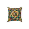 Vibrant Indian Pattern Throw Pillow - Spun Polyester Square - DipaliZ