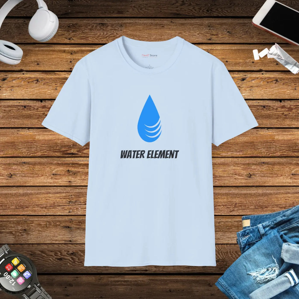 Softstyle T Shirt - Water Element Cotton Tee - DipaliZ