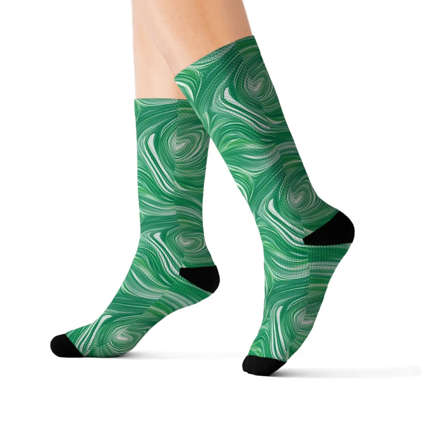 Wavy Abstract Pattern Socks - Bold Statement Style - DipaliZ