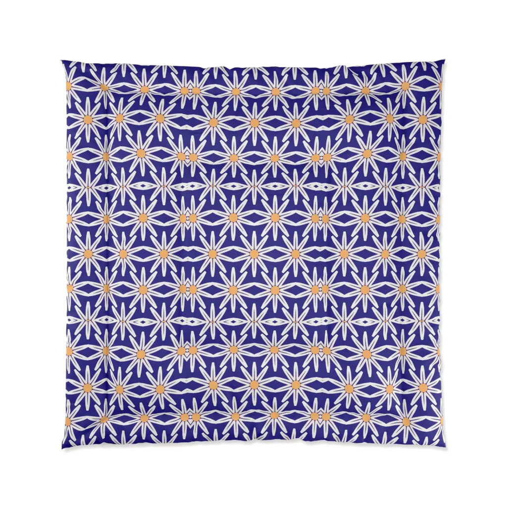 White Flowers Comforter - Cozy Eco-Friendly Gifts - DipaliZ