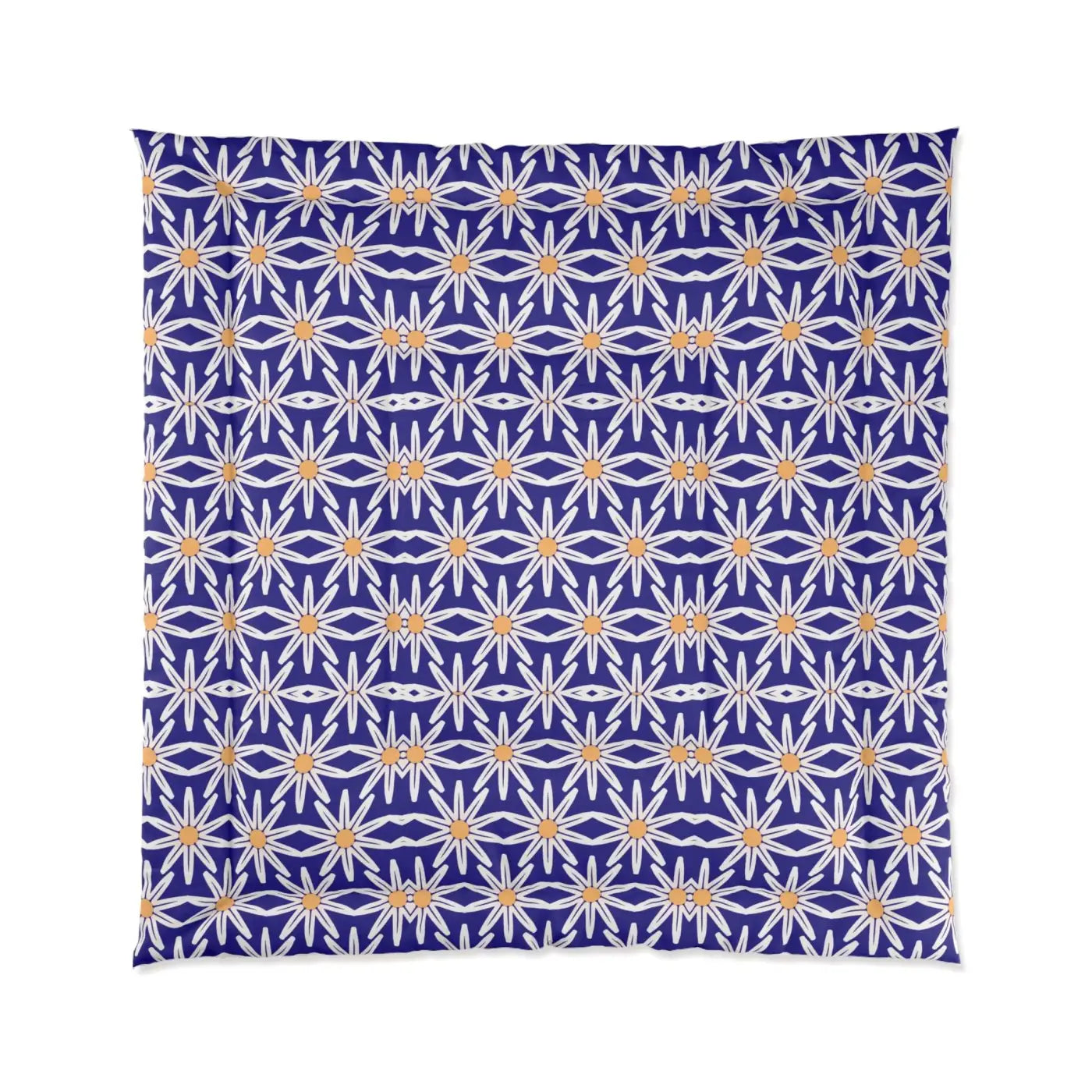 White Flowers Comforter - Cozy Eco-Friendly Gifts - DipaliZ
