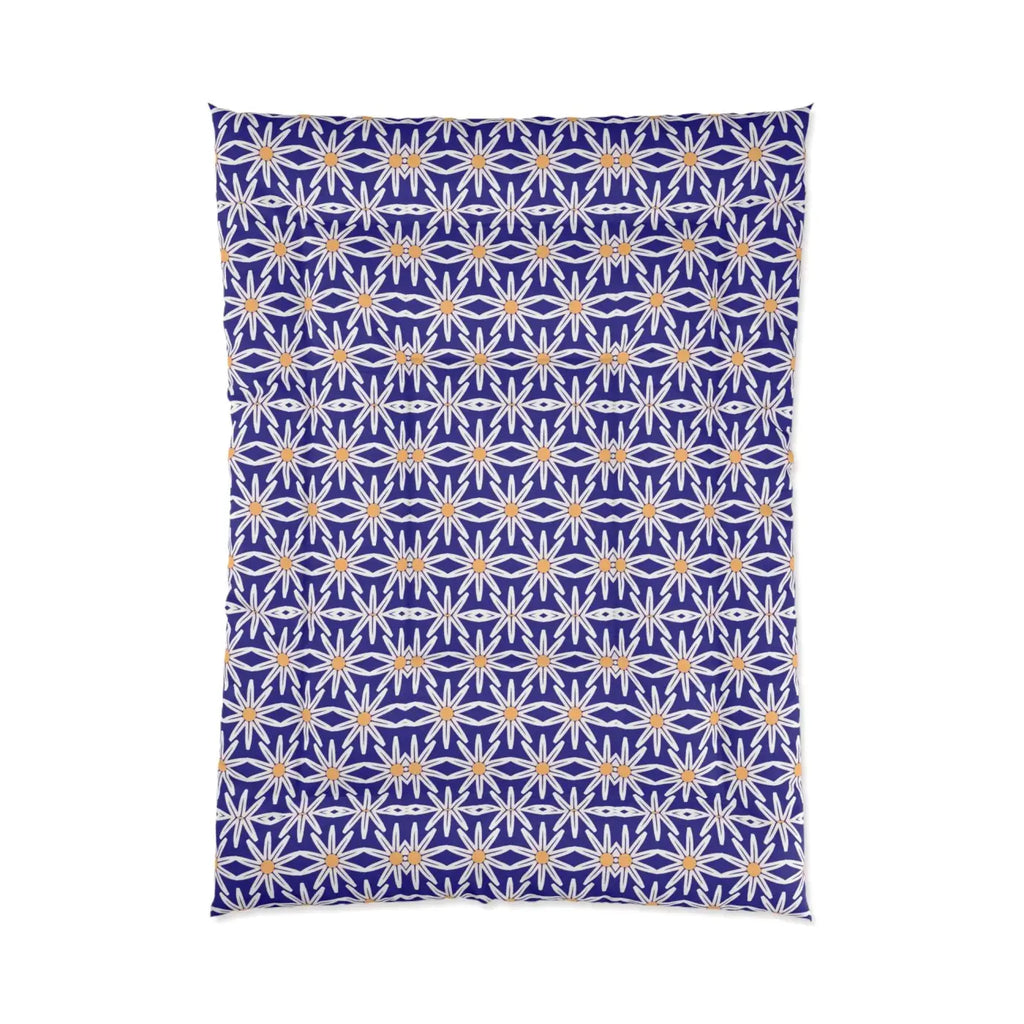 White Flowers Comforter - Cozy Eco-Friendly Gifts - DipaliZ