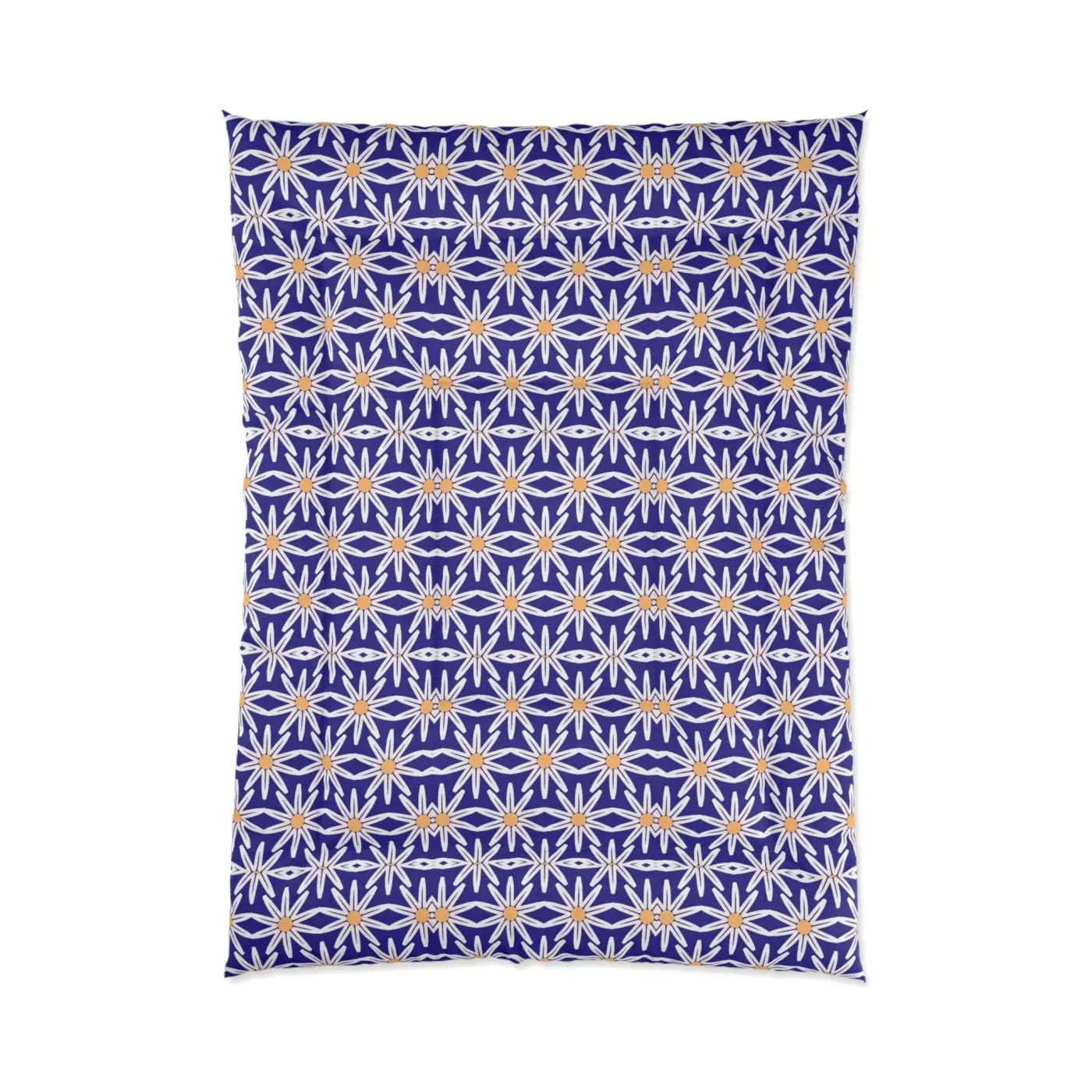White Flowers Comforter - Cozy Eco-Friendly Gifts - DipaliZ