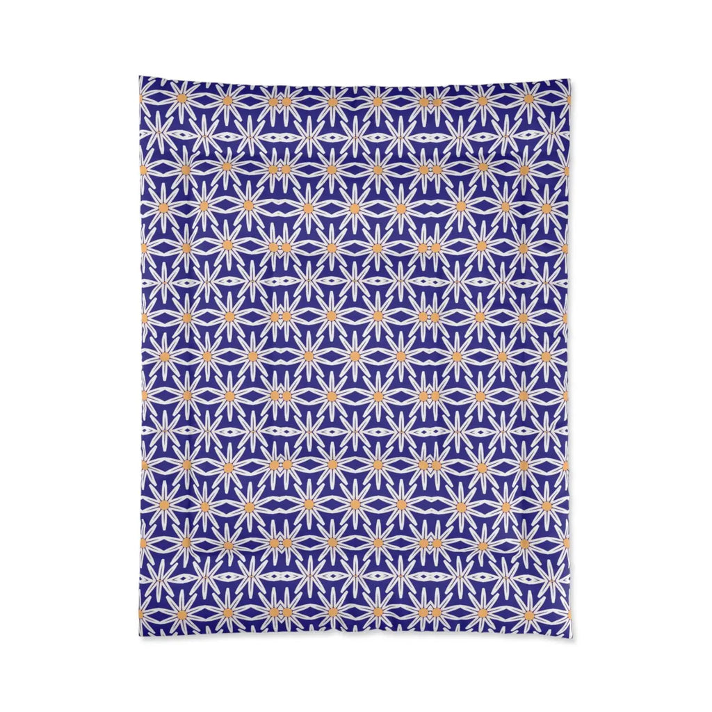 White Flowers Comforter - Cozy Eco-Friendly Gifts - DipaliZ