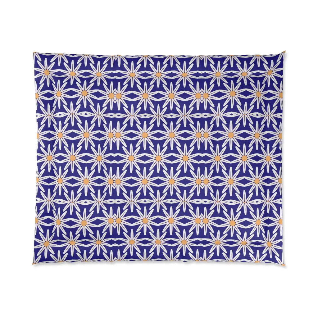 White Flowers Comforter - Cozy Eco-Friendly Gifts - DipaliZ