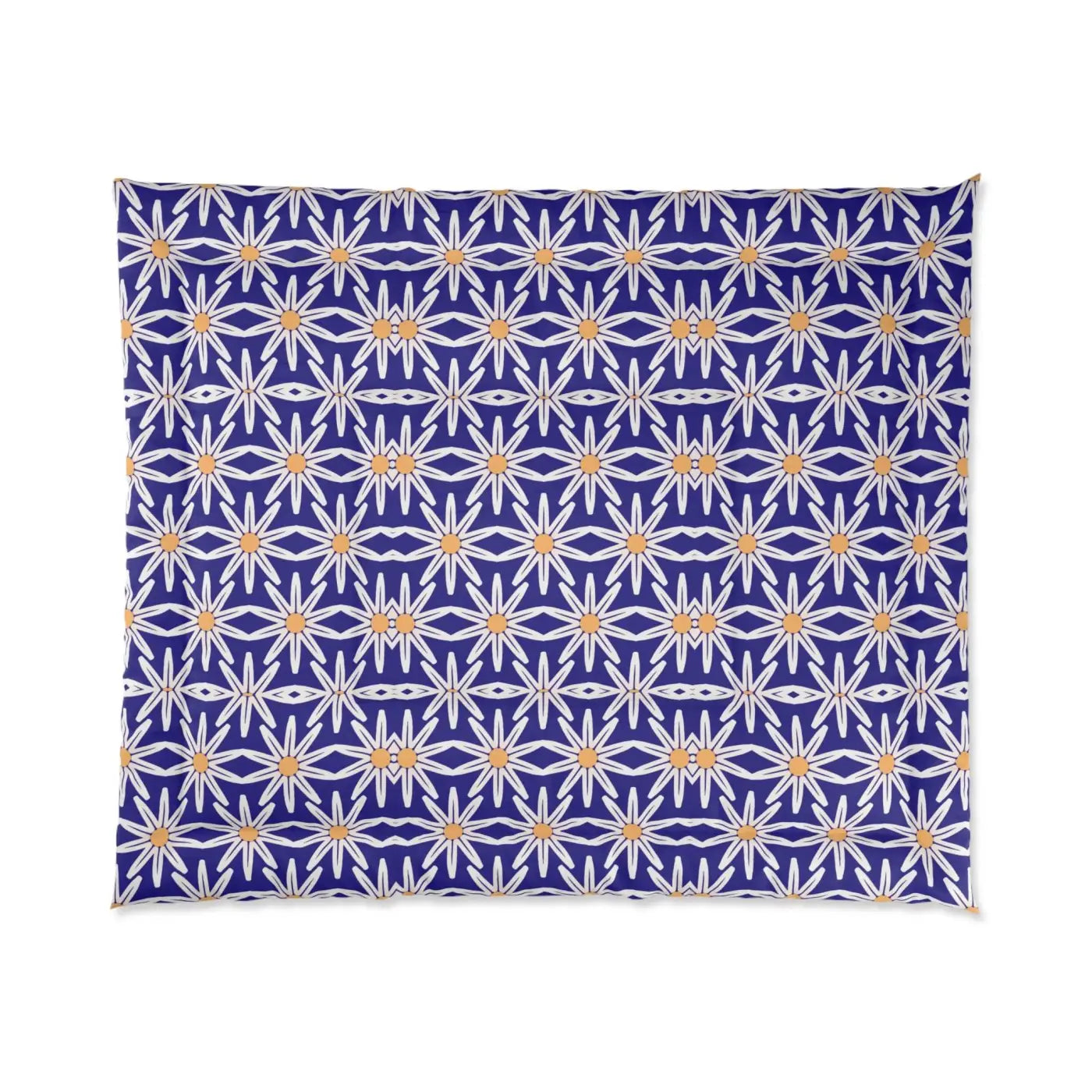 White Flowers Comforter - Cozy Eco-Friendly Gifts - DipaliZ
