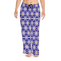 White Large Floral Pajama Pants - Loungewear Style - DipaliZ