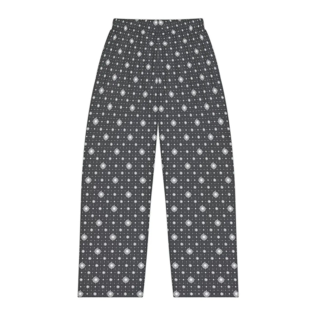 Women's Pajama Pants - White Swirls Comfort Sleepwear - DipaliZ