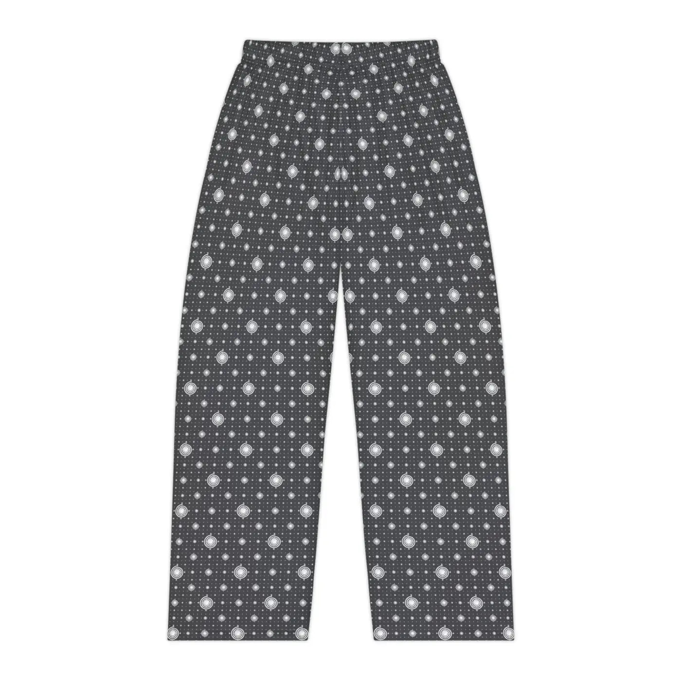 Women's Pajama Pants - White Swirls Comfort Sleepwear - DipaliZ