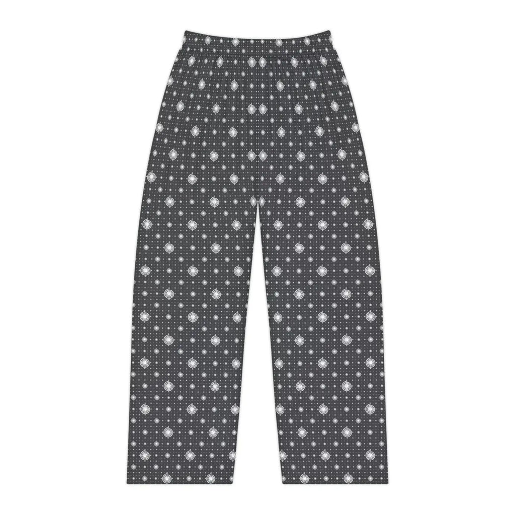 Women's Pajama Pants - White Swirls Comfort Sleepwear - DipaliZ