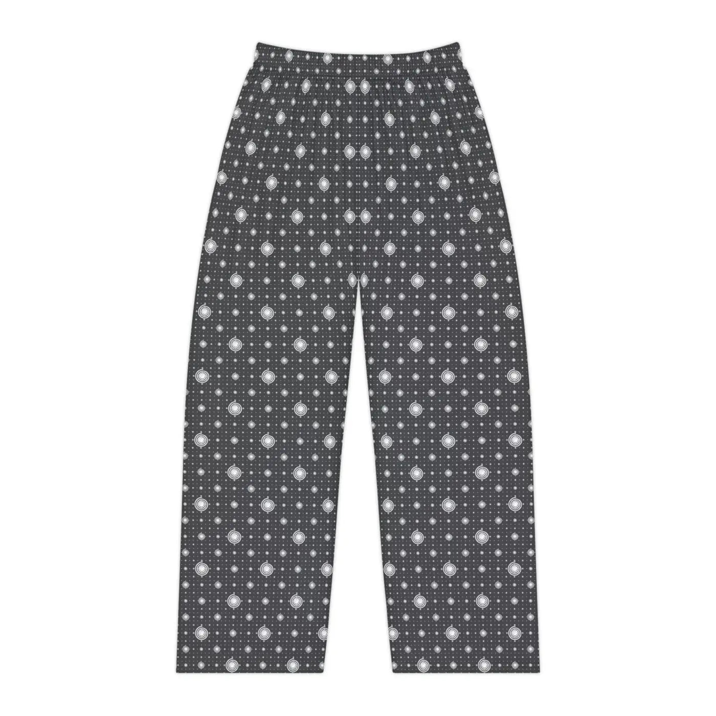 Women's Pajama Pants - White Swirls Comfort Sleepwear - DipaliZ