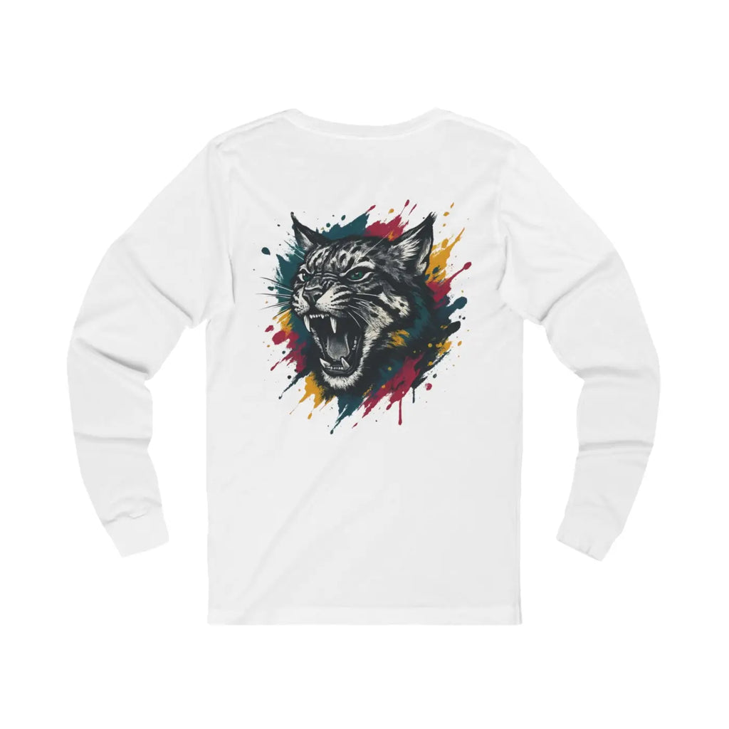 Wild Cat Paint Long Sleeve Tee - Unisex Jersey - DipaliZ