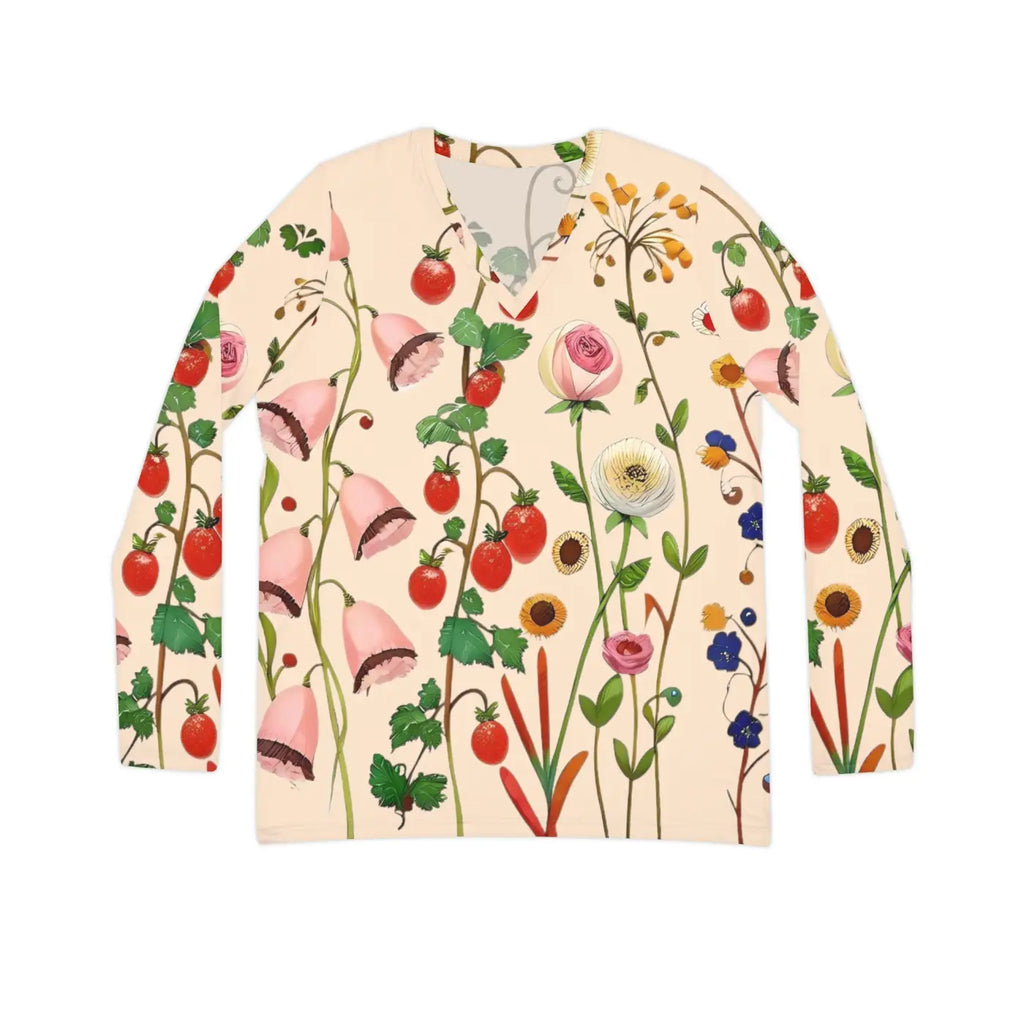 Wild Flowers Long Sleeve Tee - Nature Inspired - DipaliZ